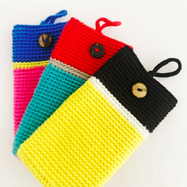 Crochet iPhone Case Accessoires de crochet faits à la main Travail Dentelle Tricot à la main Crochet Étui de téléphone