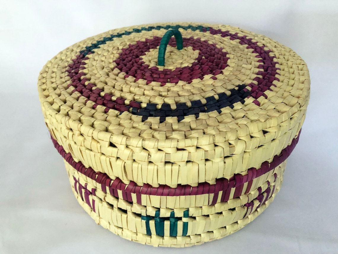 Cane Basket With Handle/ Handmade Cane Natural Jewelry Etsy UK