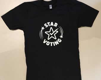 Women's Black STAR Voting T-Shirt