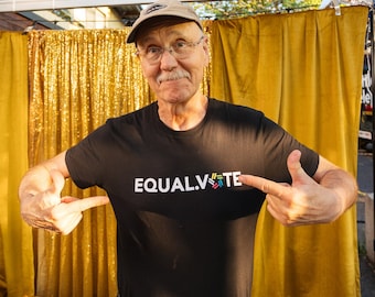 Unisex Equal Vote Shirt in Black