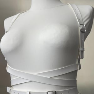 Vegan Chest Harness Belt for Women, vegan leather Clothing, Harness Belt, Stylish Adjust Waist Belt, Chest Belt, Harness for Women