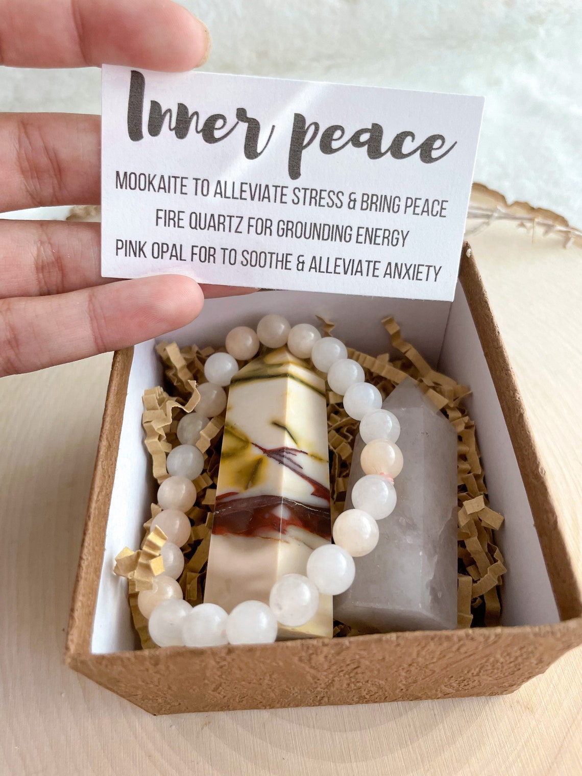 Inner Peace Crystal Gift Set Crystal Bundle Etsy