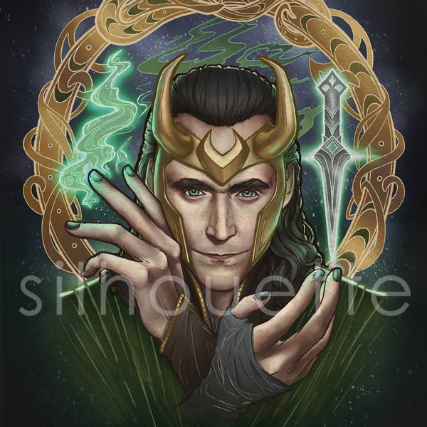 LAST CHANCE - Prince of Mischief - Loki Art Print