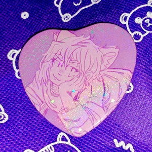 Dr. Stone Catboy Gen Can Badge Pin