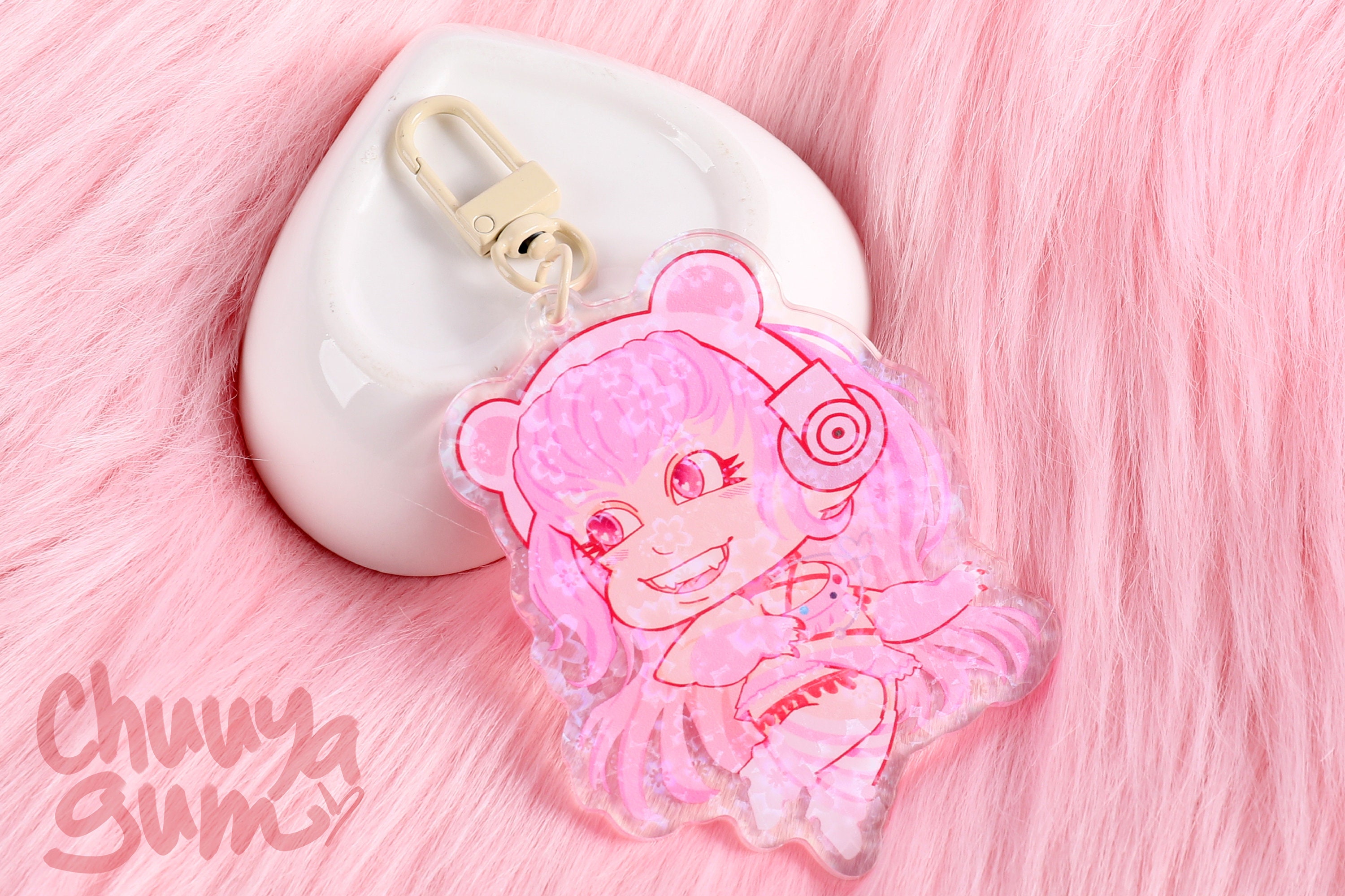 Gloomy Bear Claw Coin Purse CGP349 Chax-GP Ball Arm Keychain Red