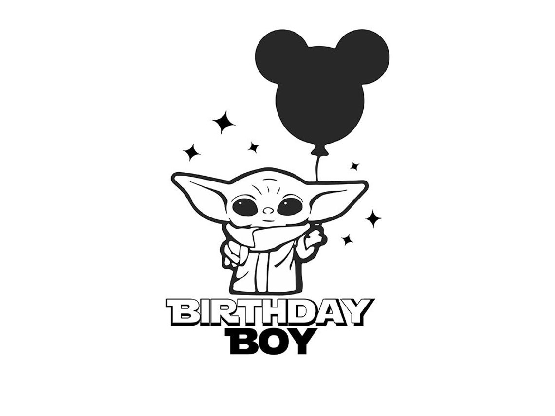 Baby Yoda Birthday Svg Birthday Yoda Svg Birthday Girl Svg Etsy Canada