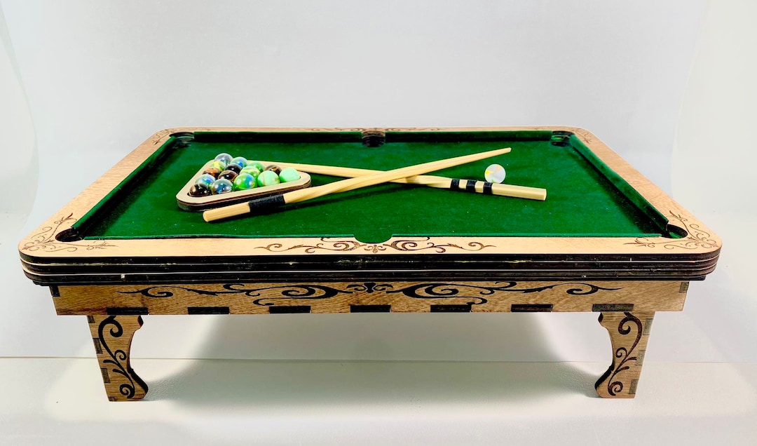 Pool Table miniature Billiard Table Laser Cut Digital Files... Svgdxf