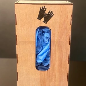 Disposable Gloves *Box Holder Dxf-Svg-Pdf Laser  cut file. INSTANT Download.