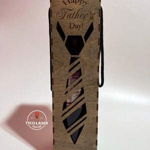 Vaderdag wijn *2 Box combo- *3mm Box -Wijndozen digitaal bestand... SVG-Dxf-Ai onmiddellijke download -Laser Cut-bestand