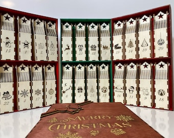 Tipsy Advent Calendar *3mm Digital File..SVG-DXF-Ai Immediate Download -Laser Cut File