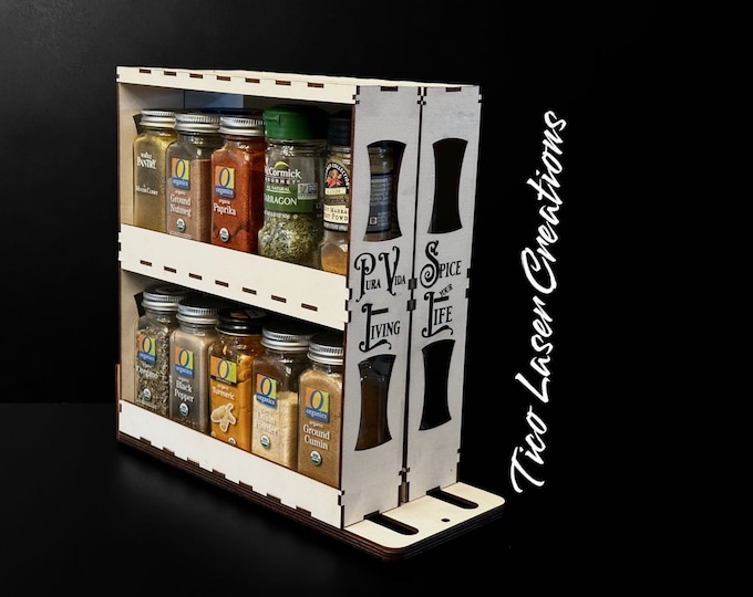 Wooden Spice Organizer Pattern, Wooden Spice Storage Pattern, Spice ...