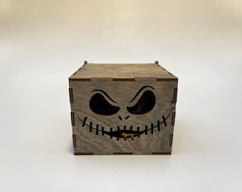 Halloween Ghost candy Box- Evil Ghost! 3mm Digital File ... SVG-Dxf-Ai Immediate Download -Laser Cut File