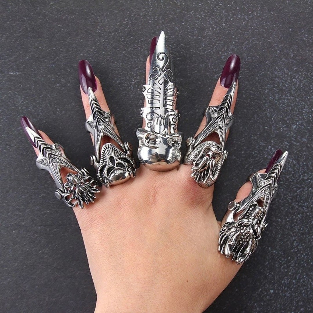 Scutum Rex - Silver Full Finger Rings