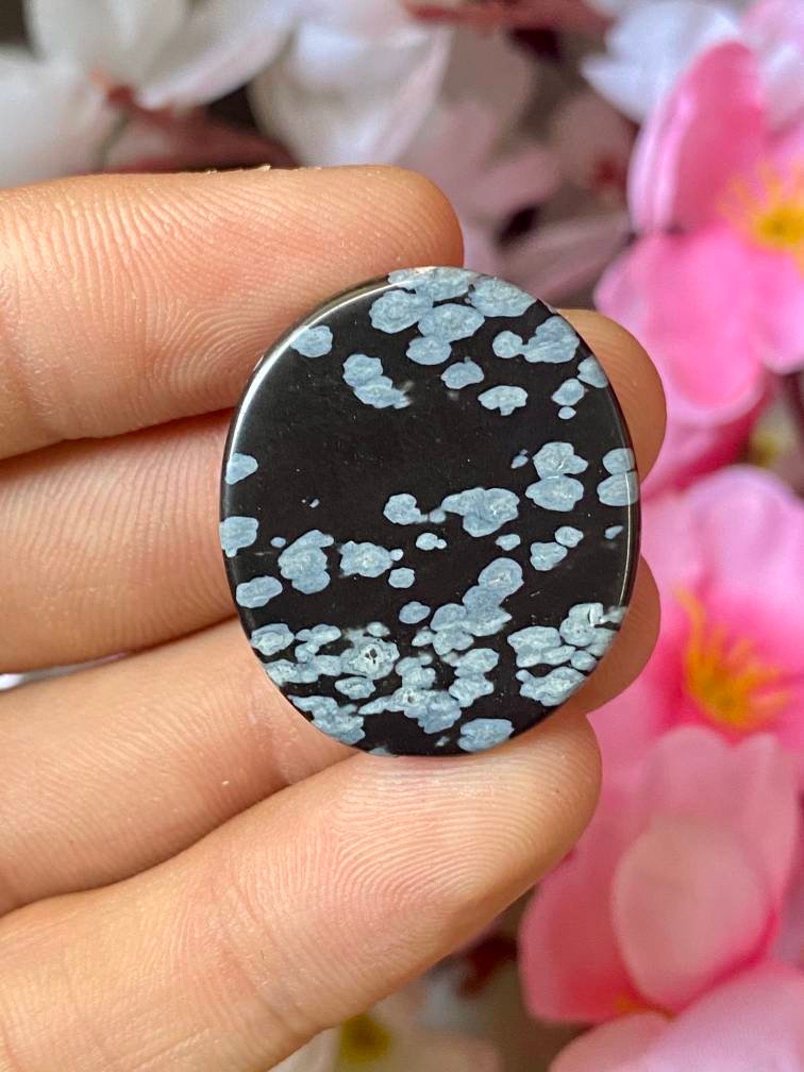 Snowflake Jasper CabochonNatural Snowflake JasperJasper Etsy