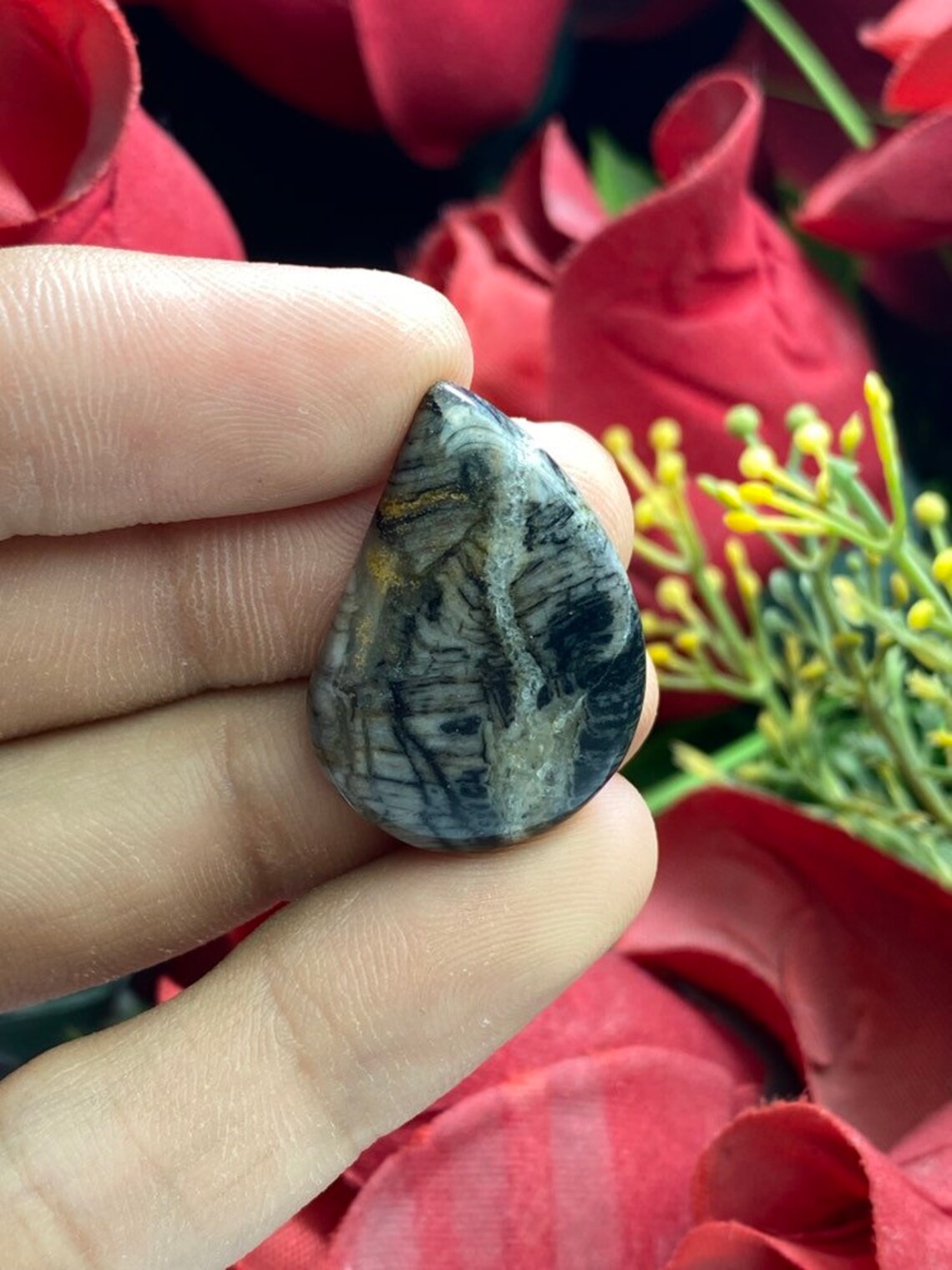 Silver Leaf JasperSilver Leaf Jasper CabochonSilver Etsy