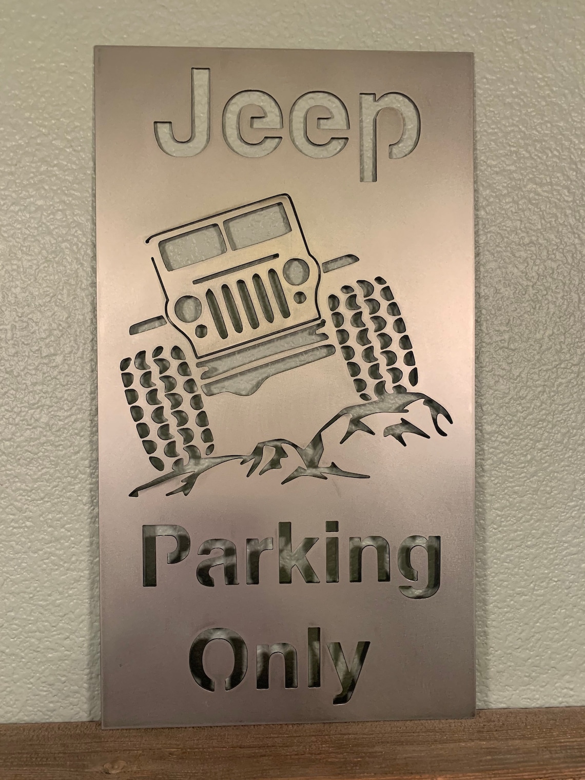 Metal Sign Jeep Parking Only Etsy