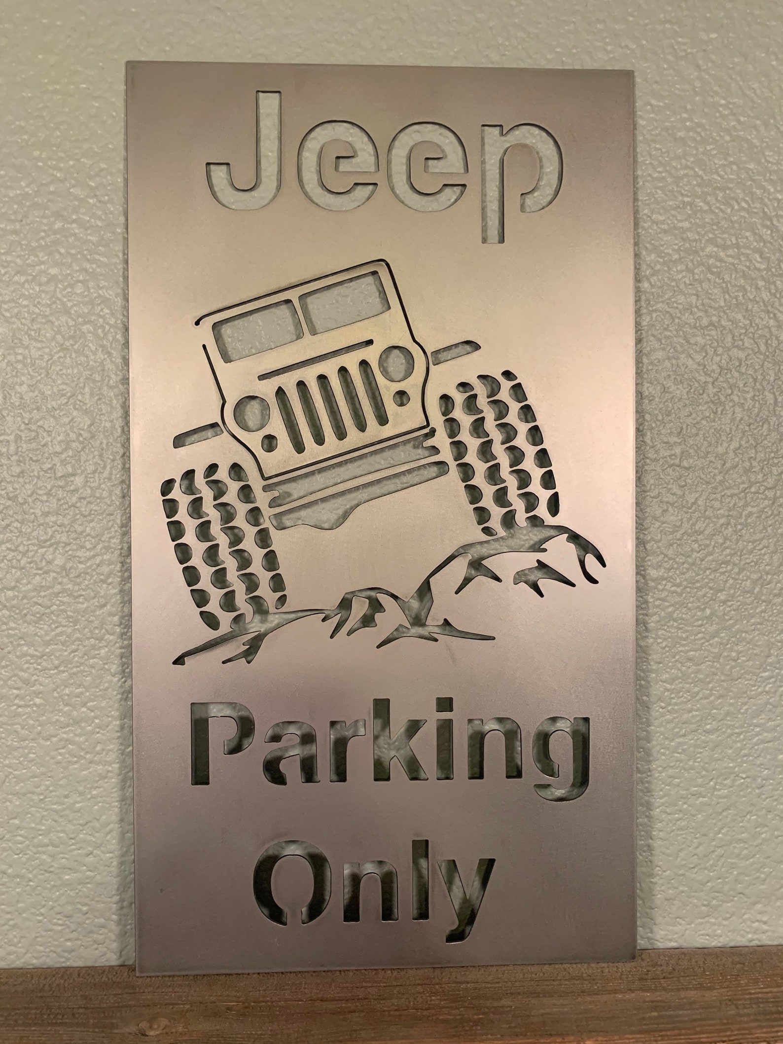 Metal Sign Jeep Parking Only Etsy
