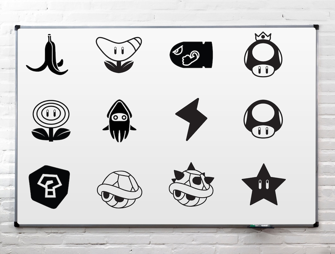SUPER MARIO Inspired Vinyl Decals Auto Decal Laptop Planner Journal ...