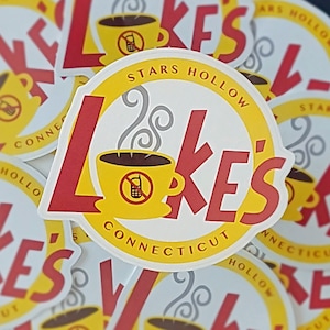 STICKER: Luke&#39;s Coffee | Bookish Sticker | Book Lover Gift | Bookish Merch  | Smut Reader