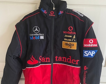 Rare Vintage Black Mercedes AMG F1 Racing/bomber Jacket Size M,L,XL,XXL ...