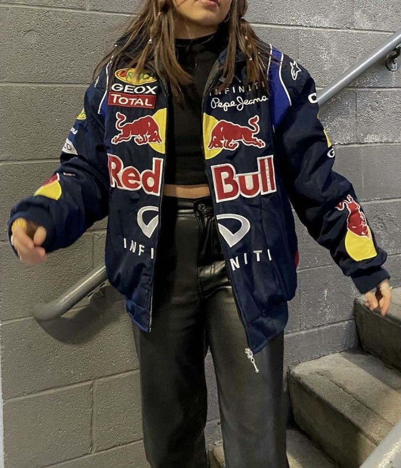 vintage red bull f1 jacket