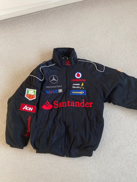 Rare Vintage Black Mercedes AMG F1 Racing/bomber Jacket Size - Etsy