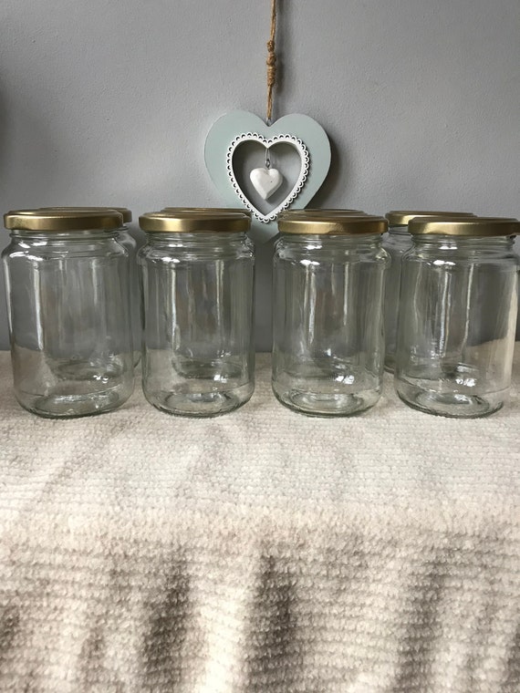 Pack of 8 1lb Jars New Empty Glass Jam Chutney Pickle Compote ...