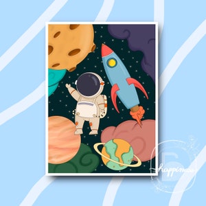 Biglietto d'auguri per astronauta