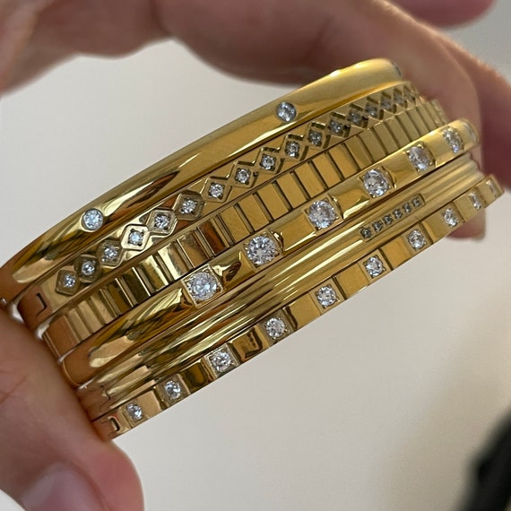 Plain gold plated bangles sale