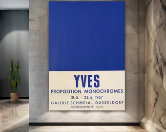 Yves Klein Blue Series, Minimalist Art Prints