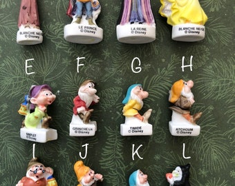 French beans - Miniature Disney Snow white figurines Vintage Snow White