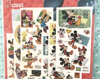 Pack 6 vintage Disney Mickey stickers new