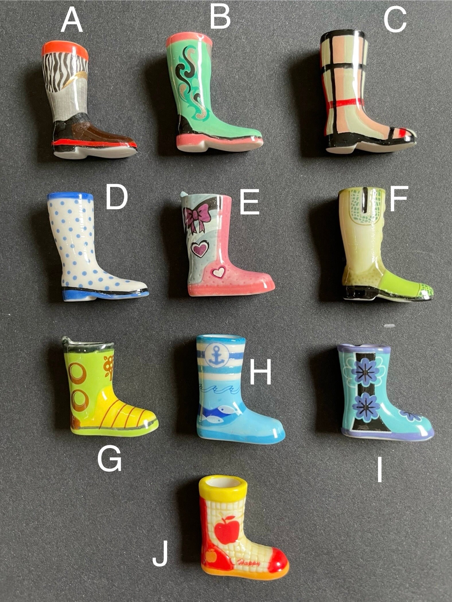 Mini Chaussures / Bottes Anciennes Pour Poupée - Vintage - Occasion