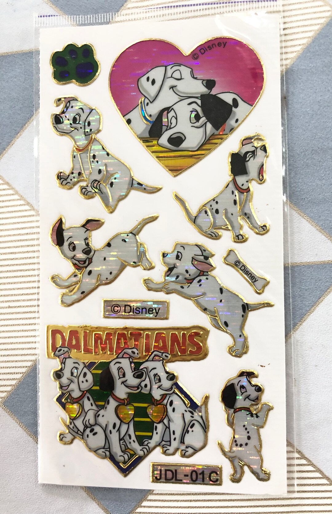 Vintage Stickers 101 Dalmatians New Etsy