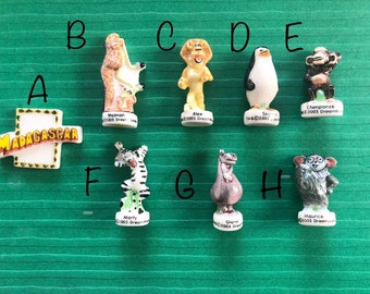 Fèves française - Miniatures figurines Madagascar Disney vintage