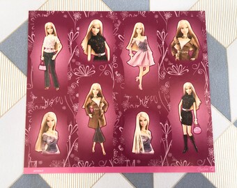 Vintage Barbie Mattel stickers