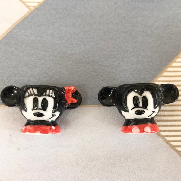 Fèves française - Miniatures figurines Disney Minnie Mickey Bol Bowl