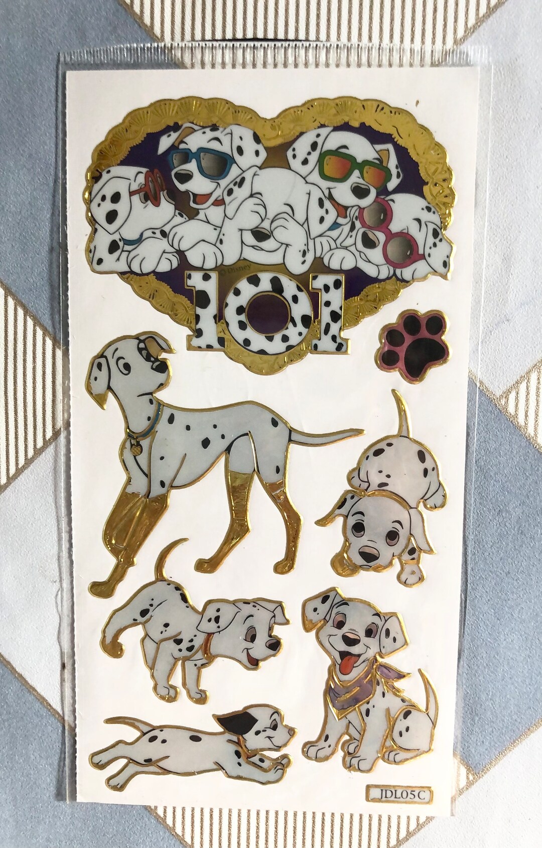 Vintage Stickers 101 Dalmatians New Etsy