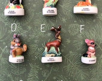 Fèves francesas - Figuras en miniatura vintage de Disney Bambi