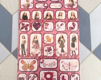 Vintage Barbie Mattel stickers