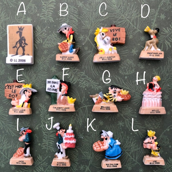 Fèves françaises - Miniatures figurines Lucky Luke