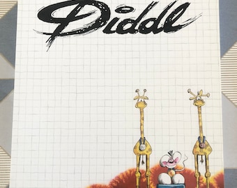 Vintage Medium single sheet of Diddl paper