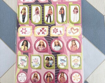 Vintage Barbie Mattel stickers