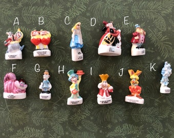 Rare Vintage French Beans - Alice in Wonderland Miniature Figurines