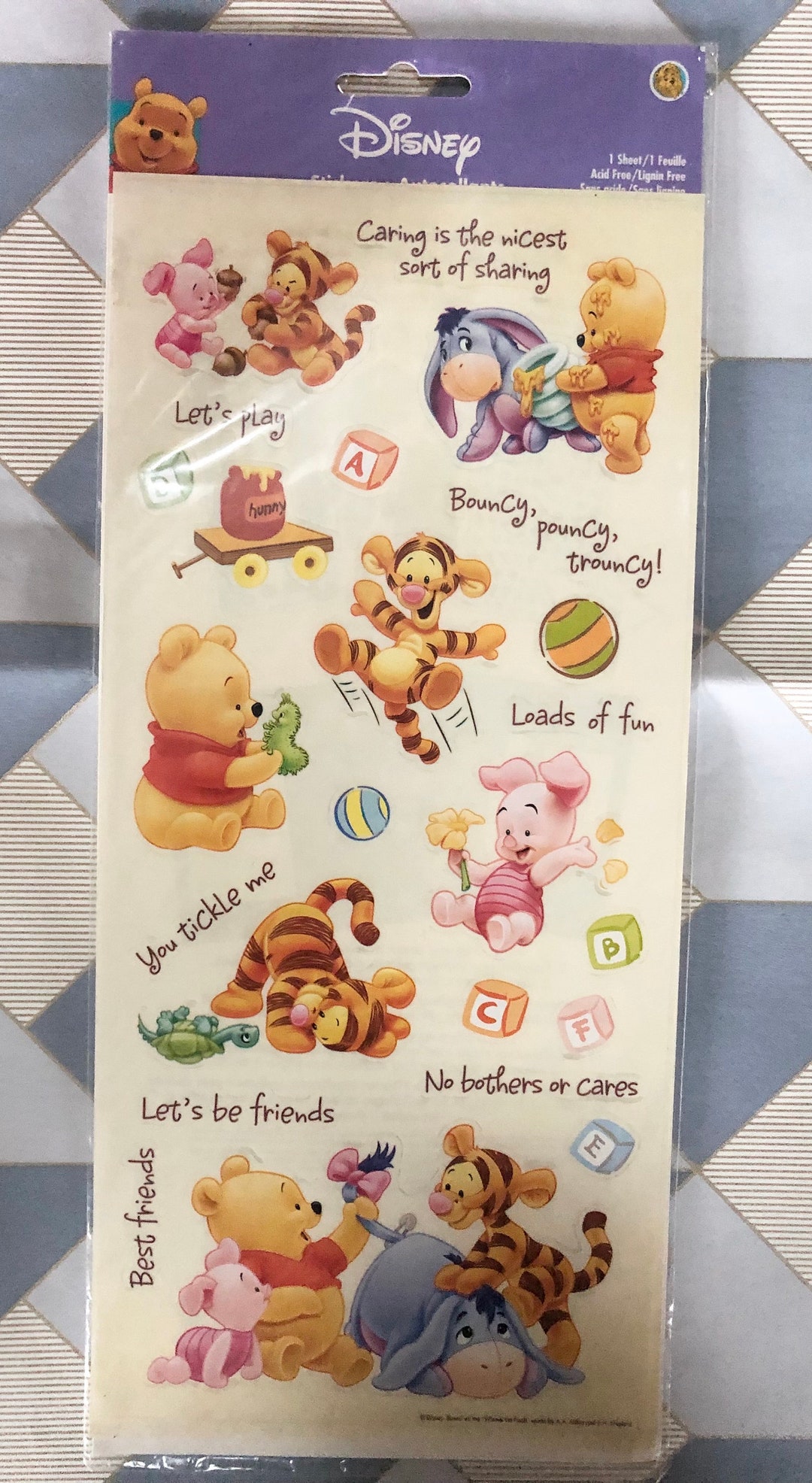 Vintage Sandylion Winnie the Pooh Decals Etsy