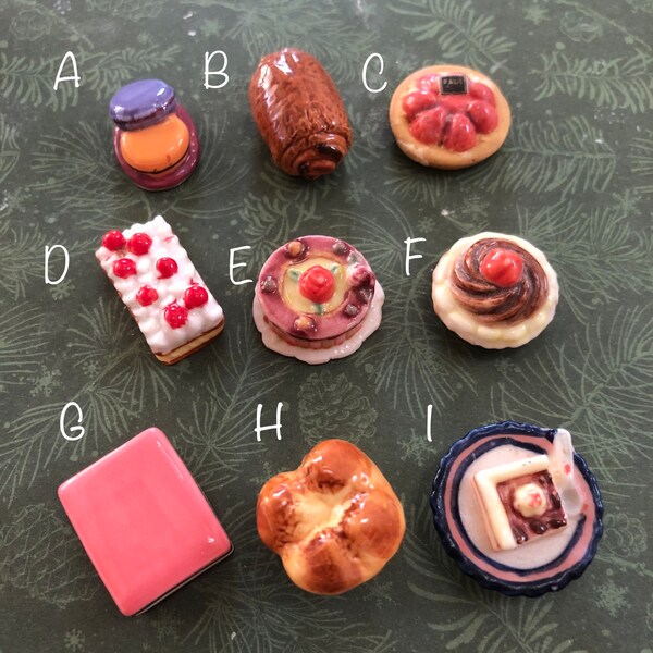 Fèves française - Miniatures figurines Bakery Pastry boulangerie pâtisserie
