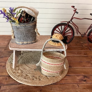 Miniature/Dollhouse Beach or Market Bag in Two Finishes