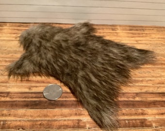 Miniature/Dollhouse Faux Mini Bearskin Rug in Four Colors