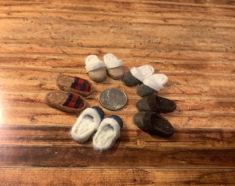 Miniature/Dollhouse Comfy Slippers in Five Finishes