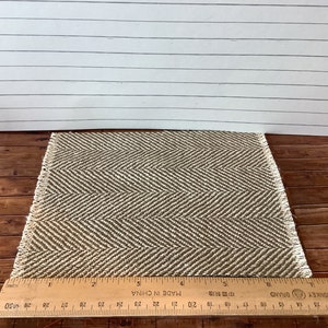 Miniature/Dollhouse Chevron Jute Rug in Two Sizes